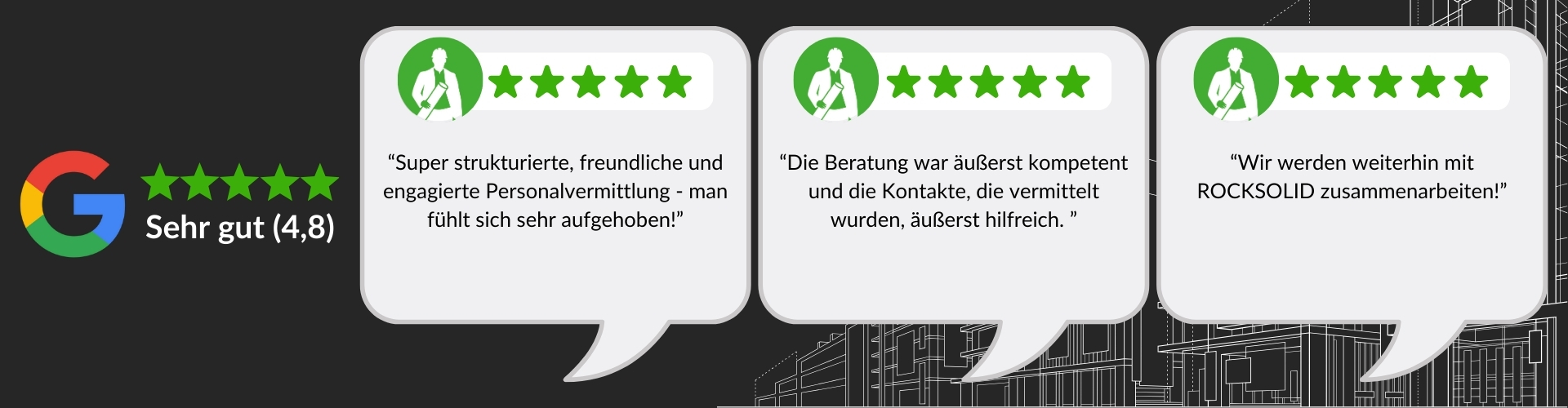 ROCKSOLID Personalvermittlung Bewertungen Kunden